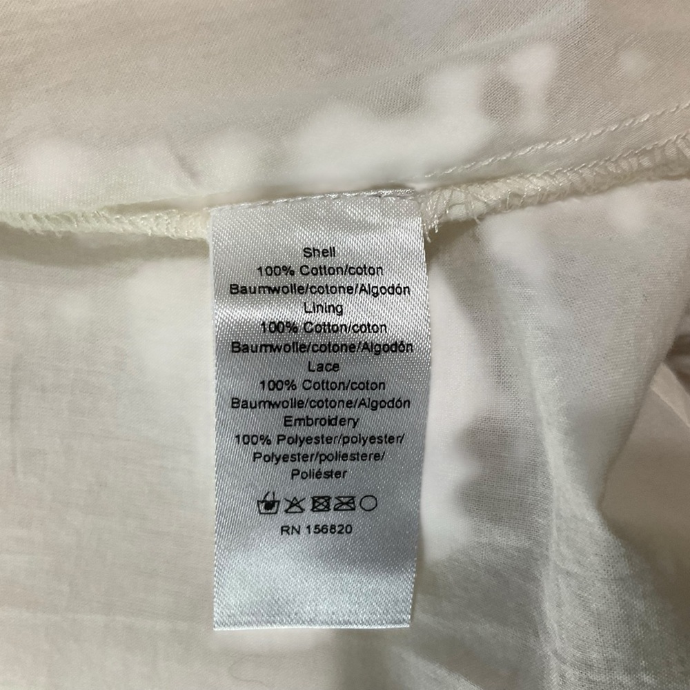 Allison New York Embroidered Lace Maxi Dress Ivory Size M NWT - Picture 7 of 9